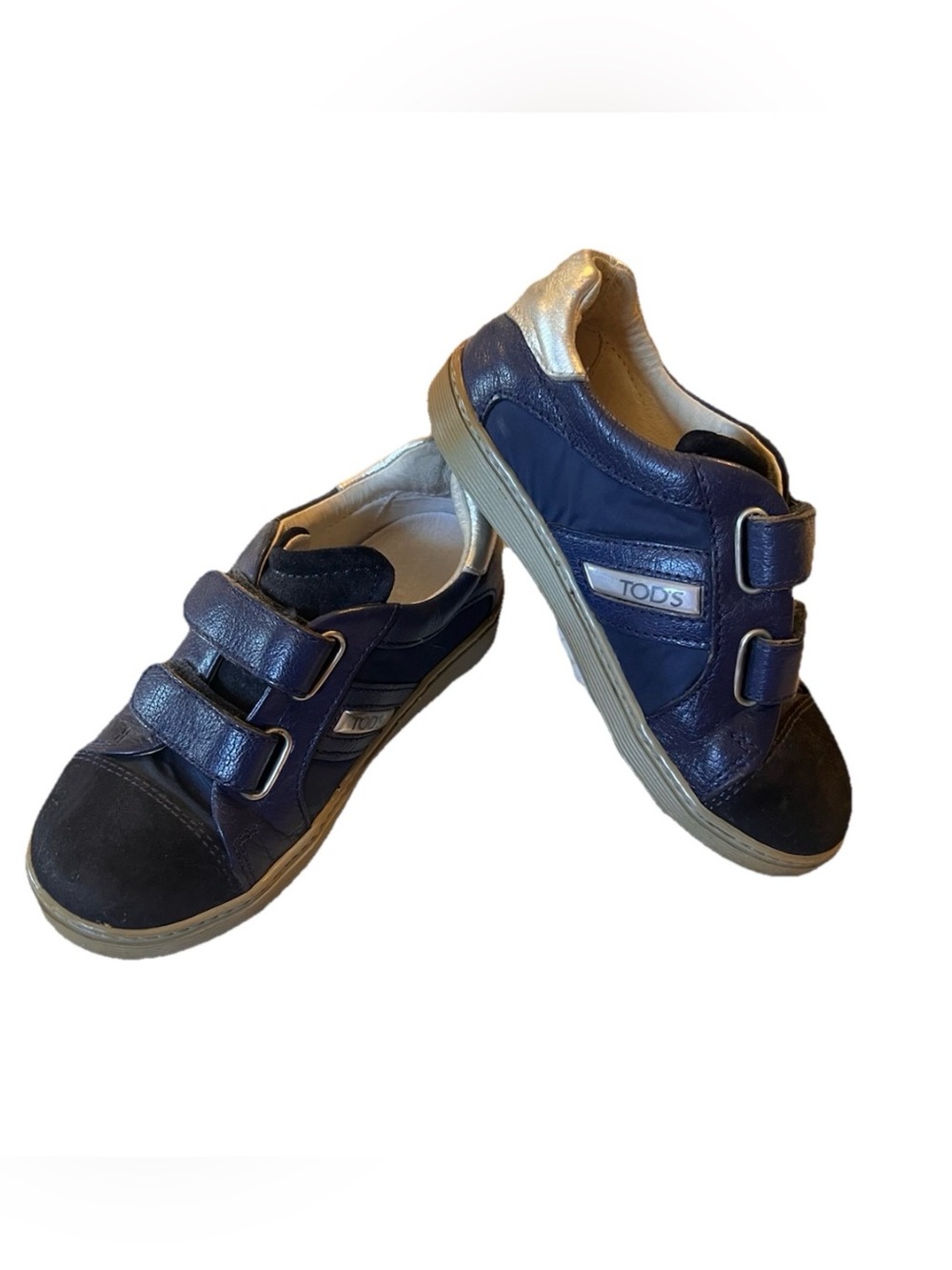 TOD'S JUNIOR Blue Leather Shoes 27 EU (10 US) SneakerToddler Kids